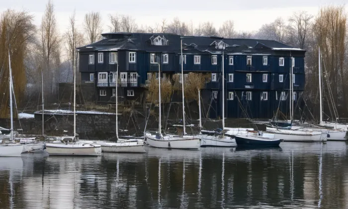Loděnice Českého Yacht Klubu – winter