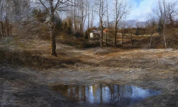 Mazanec – akvarel