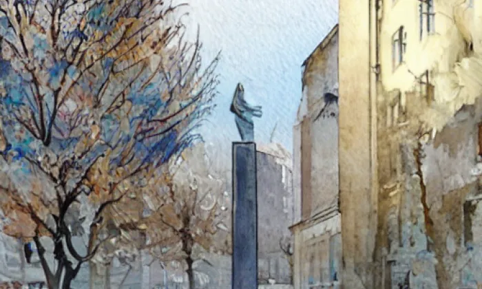 Milady Horákové (Černá Pole (Brno-střed)) – akvarel