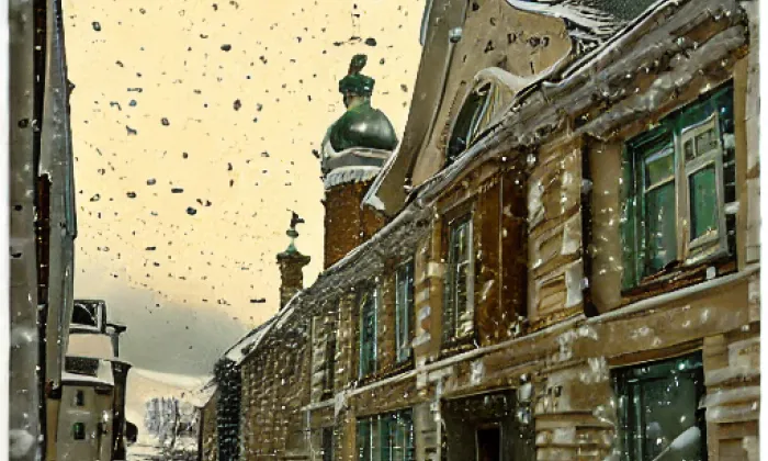 Minoritský klášter v Mostě – winter