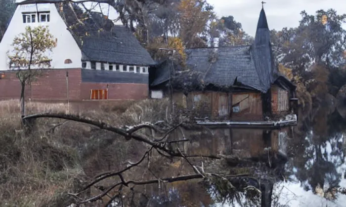 most metra na Kačerově – autumn