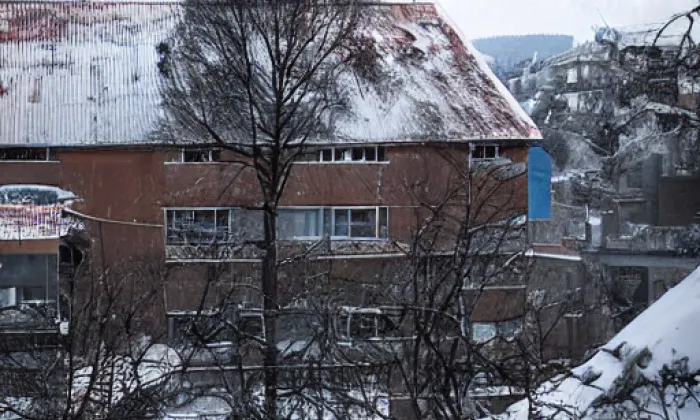 most metra na Kačerově – noc
