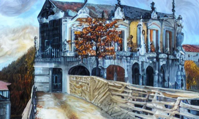 most přes vršovické seřaďovací nádraží – autumn