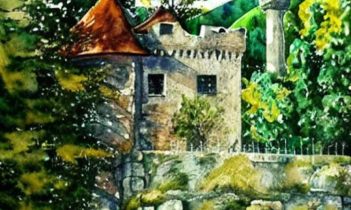 Návarov – akvarel
