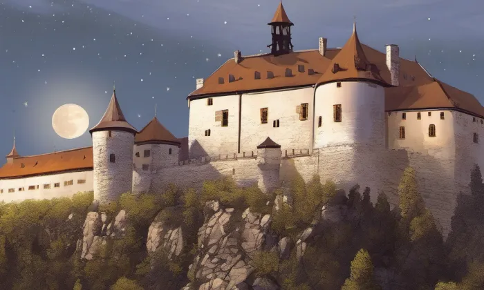 Nový Hrad (Jimlín) – noc