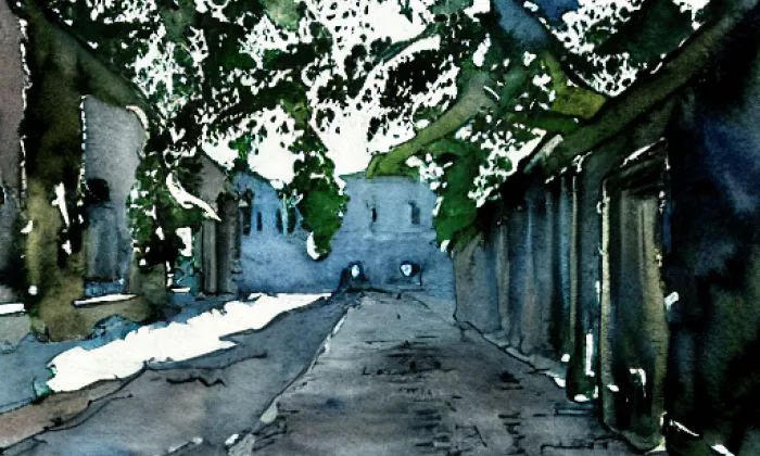Oborská – akvarel