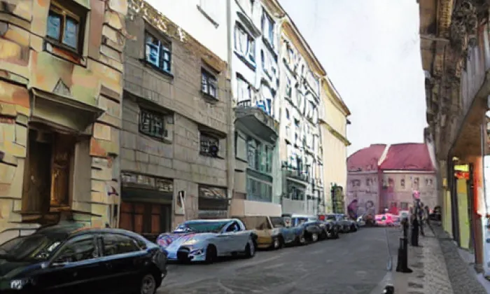 Palackého (Praha 1) – akvarel