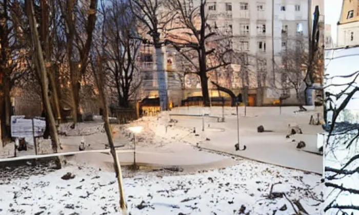 Park Skleněnka – noc