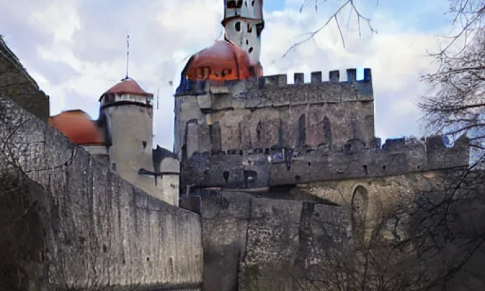 Pernštejn – akvarel