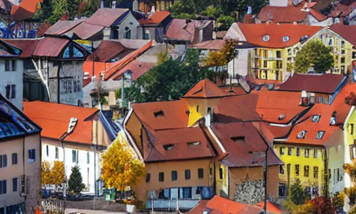 piaristický klášter s kostelem sv. Jana Křtitele v Mikulově – autumn