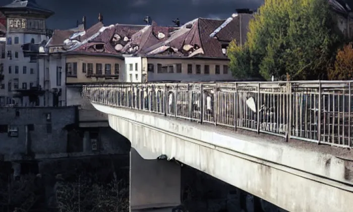 Podklášterský most – iluminace