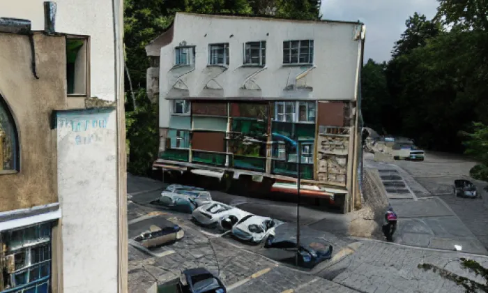 Pomník Životické tragédie – akvarel