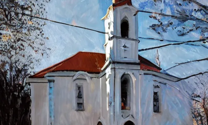 poutní kostel svaté Anny – spring