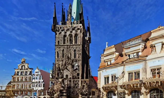 Prašná brána – noc