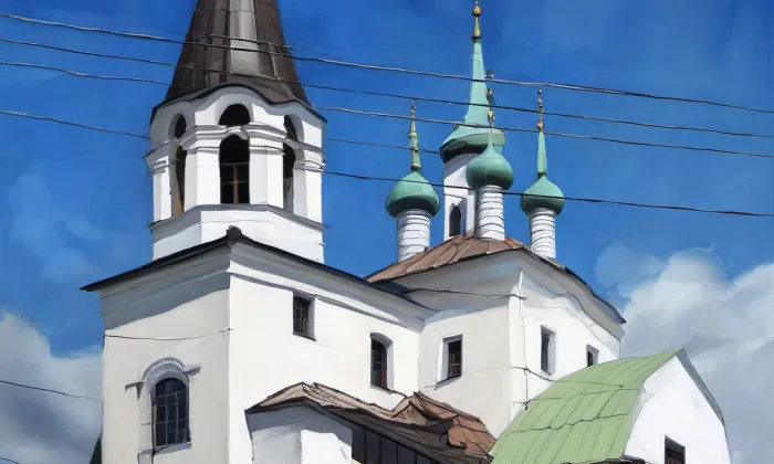 pravoslavný chrám svatého Cyrila a Metoděje – autumn
