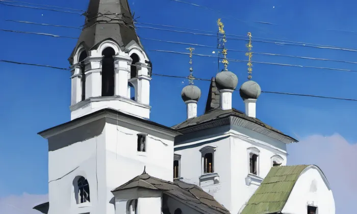 pravoslavný chrám svatého Cyrila a Metoděje – noc