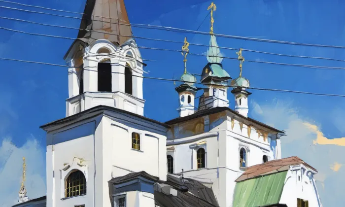 pravoslavný chrám svatého Cyrila a Metoděje – summer