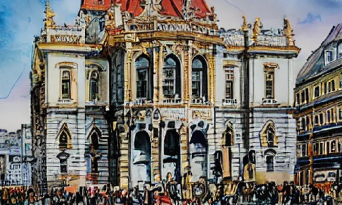 Rudolfinum – akvarel