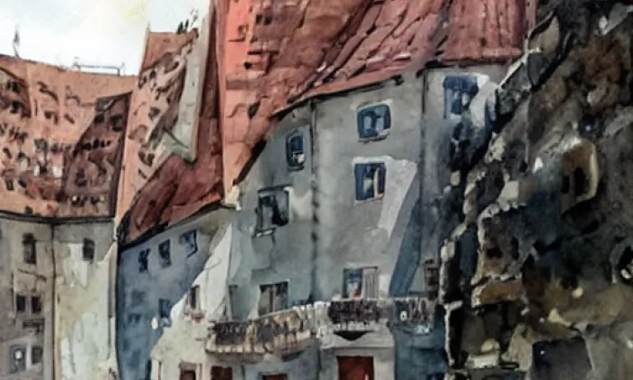 Sazená – akvarel