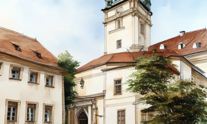 Stará radnice v Brně – akvarel