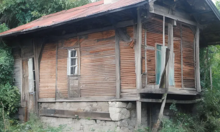 Strážní domek nad Bubenečským tunelem – akvarel