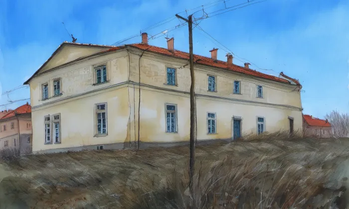 Strkovice – akvarel