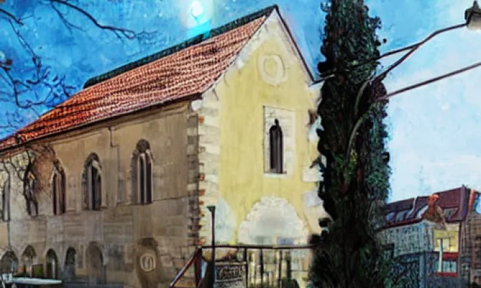 Synagoga v Kamenici nad Lipou – noc