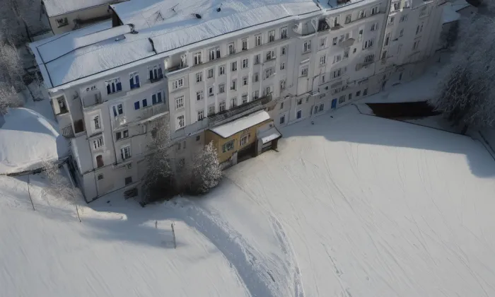 Třetí nádvoří Pražského hradu – winter