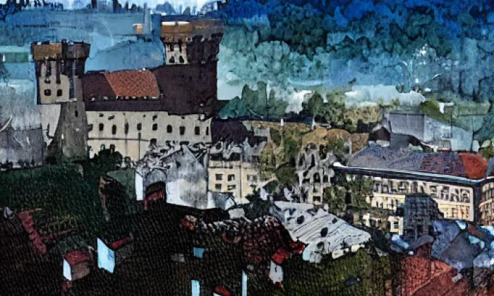 Temenice – akvarel