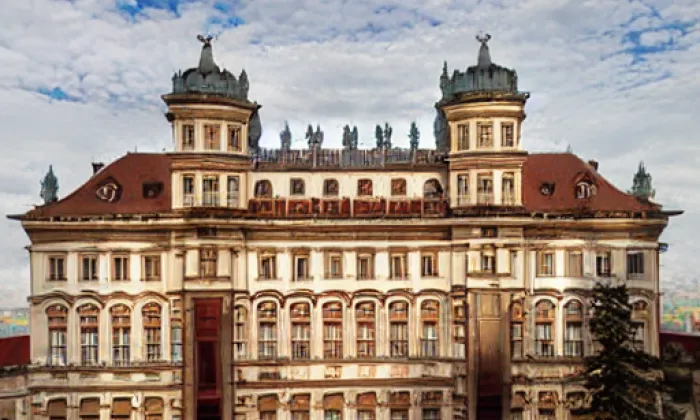 Toskánský palác v Praze – noc