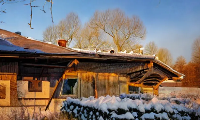 Trojský most – winter