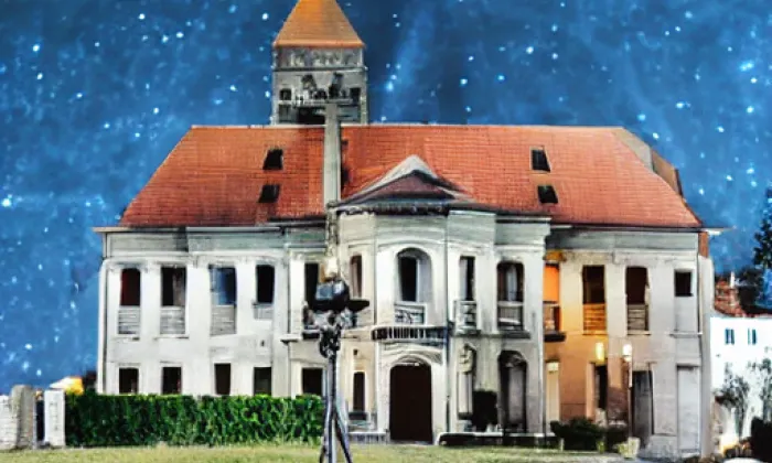 Tvrz a zámek Čejkovice – noc