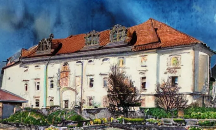 Valdštejnská jízdárna – akvarel
