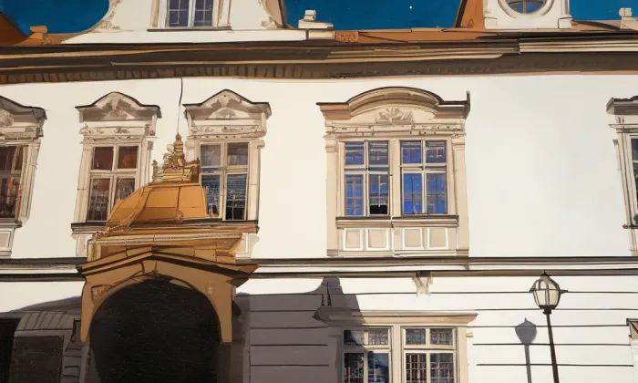Velkopřevorský palác – noc