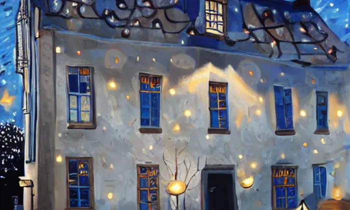 Zámeček Horní Těrlicko – noc