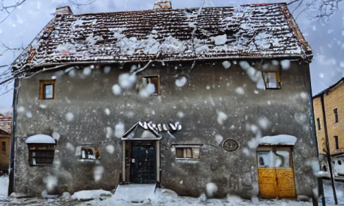 zámeček Pustějov – winter