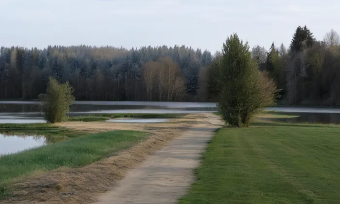 Zámecký park v Holešově – winter