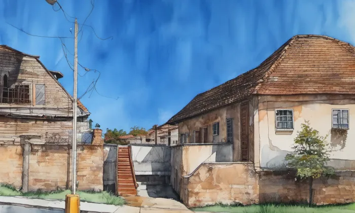 Zámek Šťáhlavy – akvarel