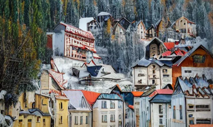 Zámek Česká Kamenice – winter