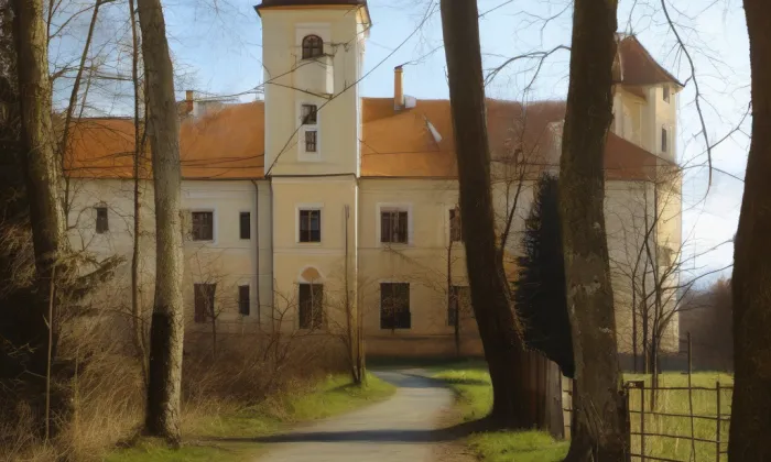 Zámek Žinkovy – winter