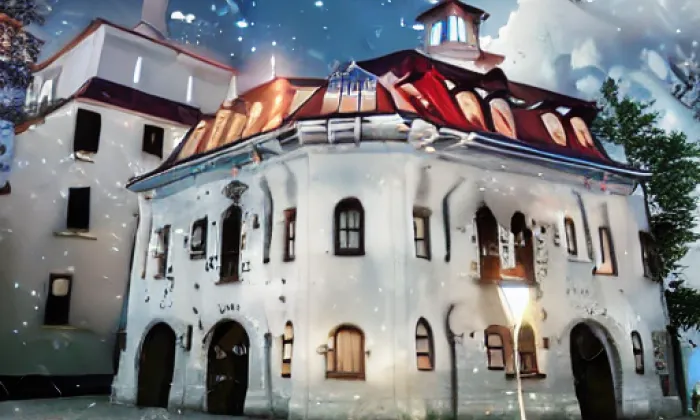 Zámek Cerekvice nad Bystřicí – noc