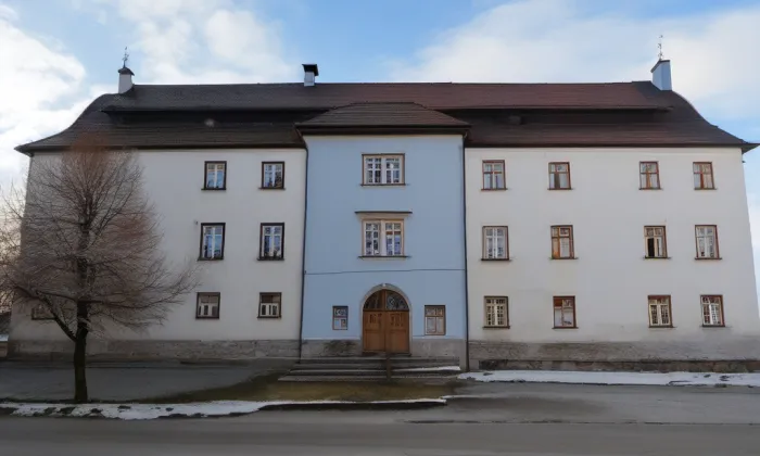 zámek Hustopeče nad Bečvou – winter