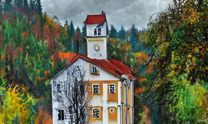 zámek Kamenice – autumn