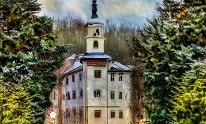 zámek Kamenice – winter