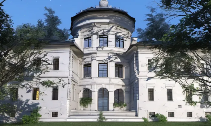 zámek Karlova Koruna – noc