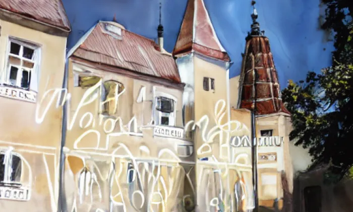 zámek Kněžice (Kněžice) – akvarel