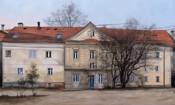 zámek Měčín – noc
