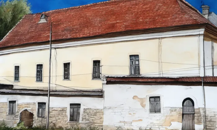 zámek Malešice (Malesice) – akvarel