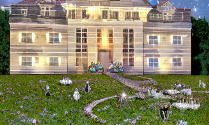 Zámek Miletín – noc