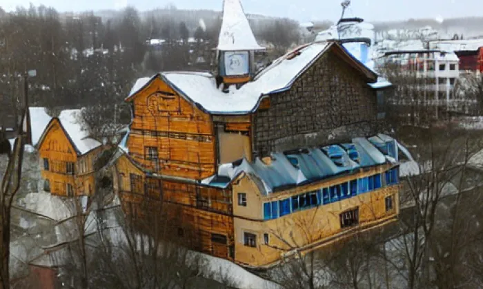 zámek Nečtiny – winter